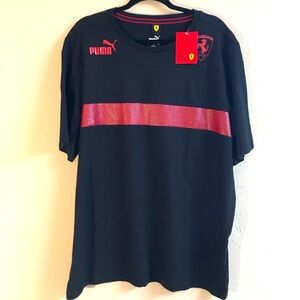 NEW Puma Scuderia Ferarri T-Shirt Size XXL Black Red